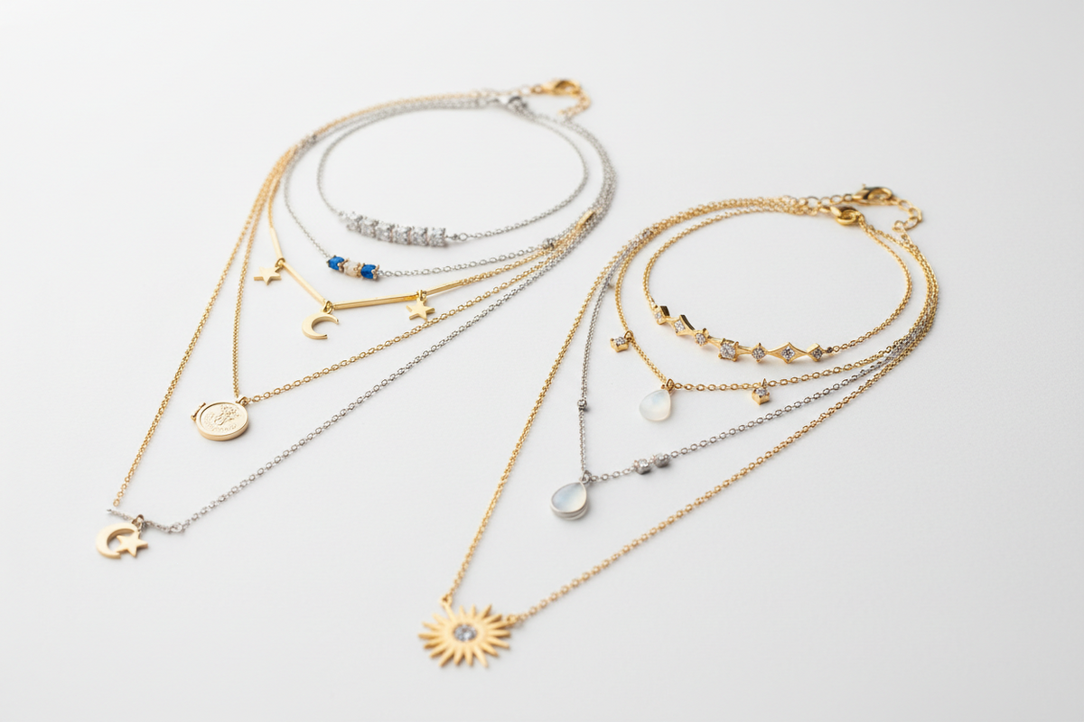 Necklace Sets, Ring Stacks & Arm Cuffs