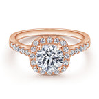 The Victoria - 18kt Rose Gold Wedding Ring Set