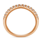 The Victoria - 18kt Rose Gold Wedding Ring Set