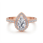The Elizabeth - 18kt Rose Gold Wedding Ring Set