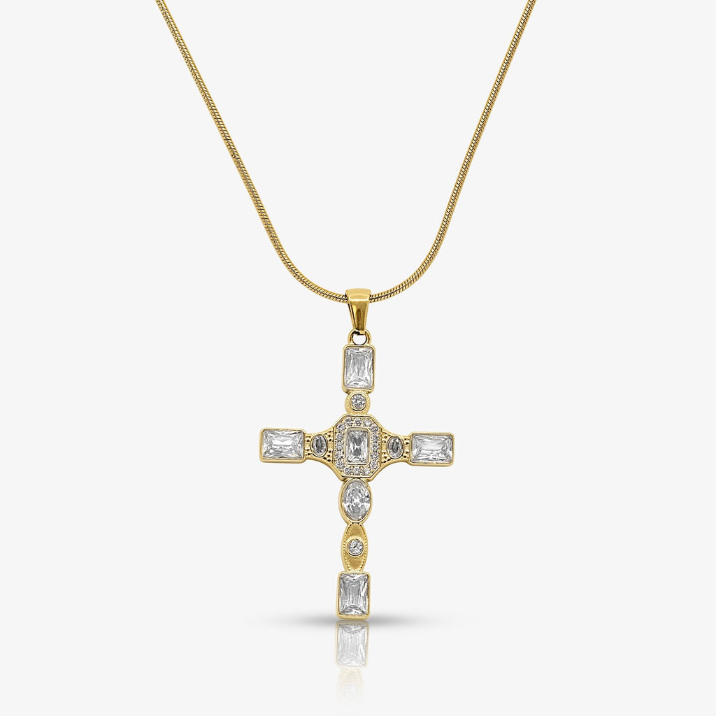 Gem Up Cross Necklace