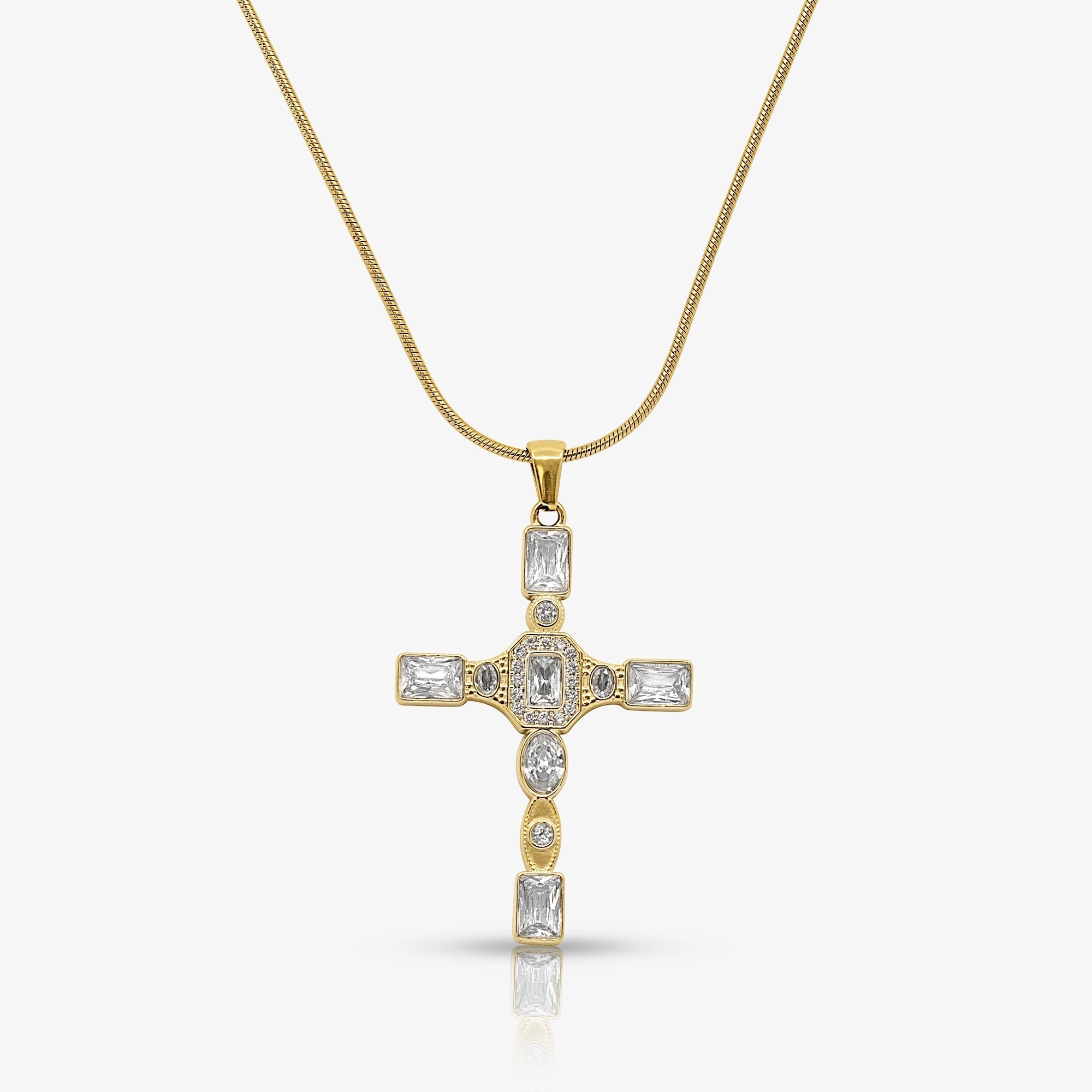 Gem Up Cross Necklace