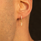CZ Lightning Bolt Earrings