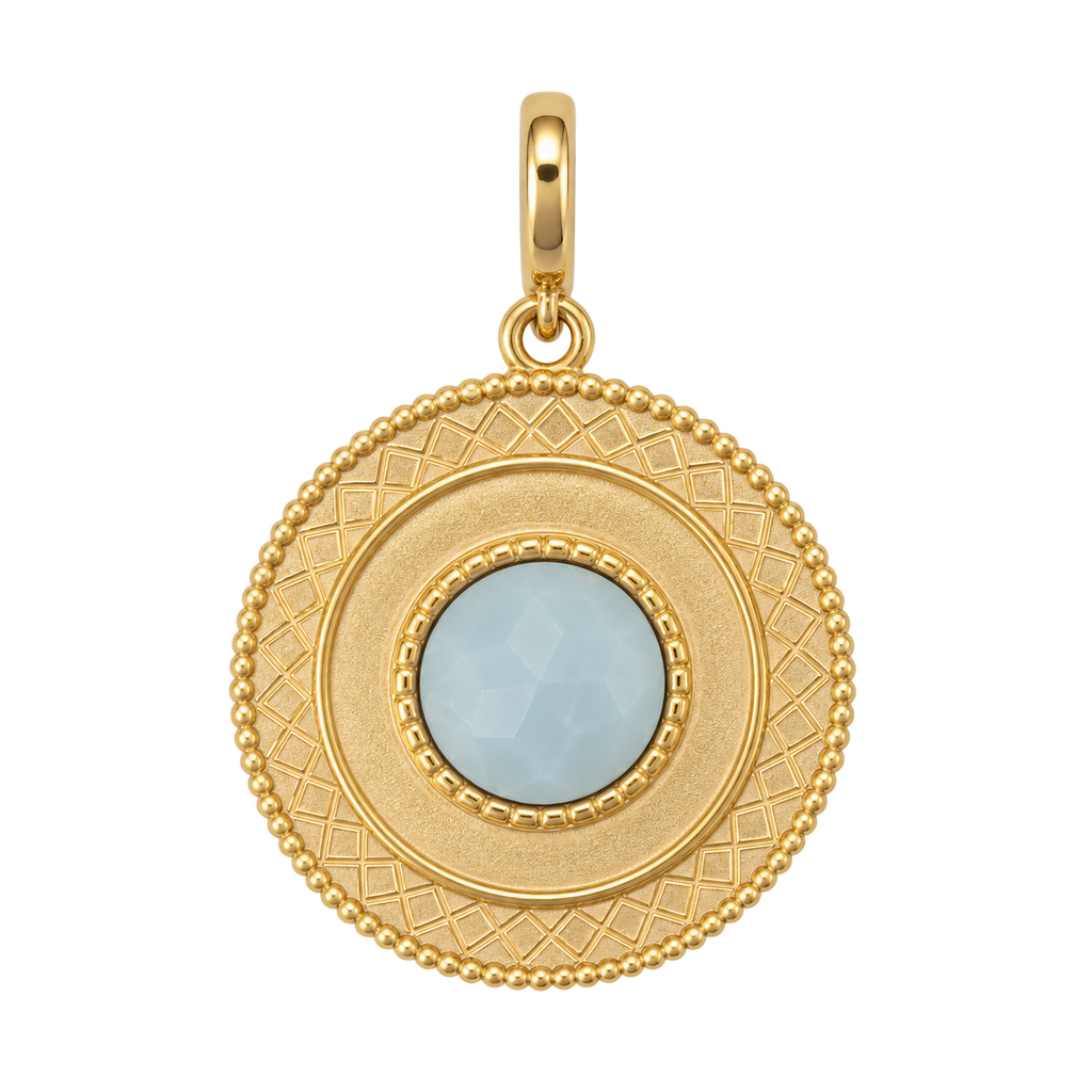 Attachable gold charm pendants
