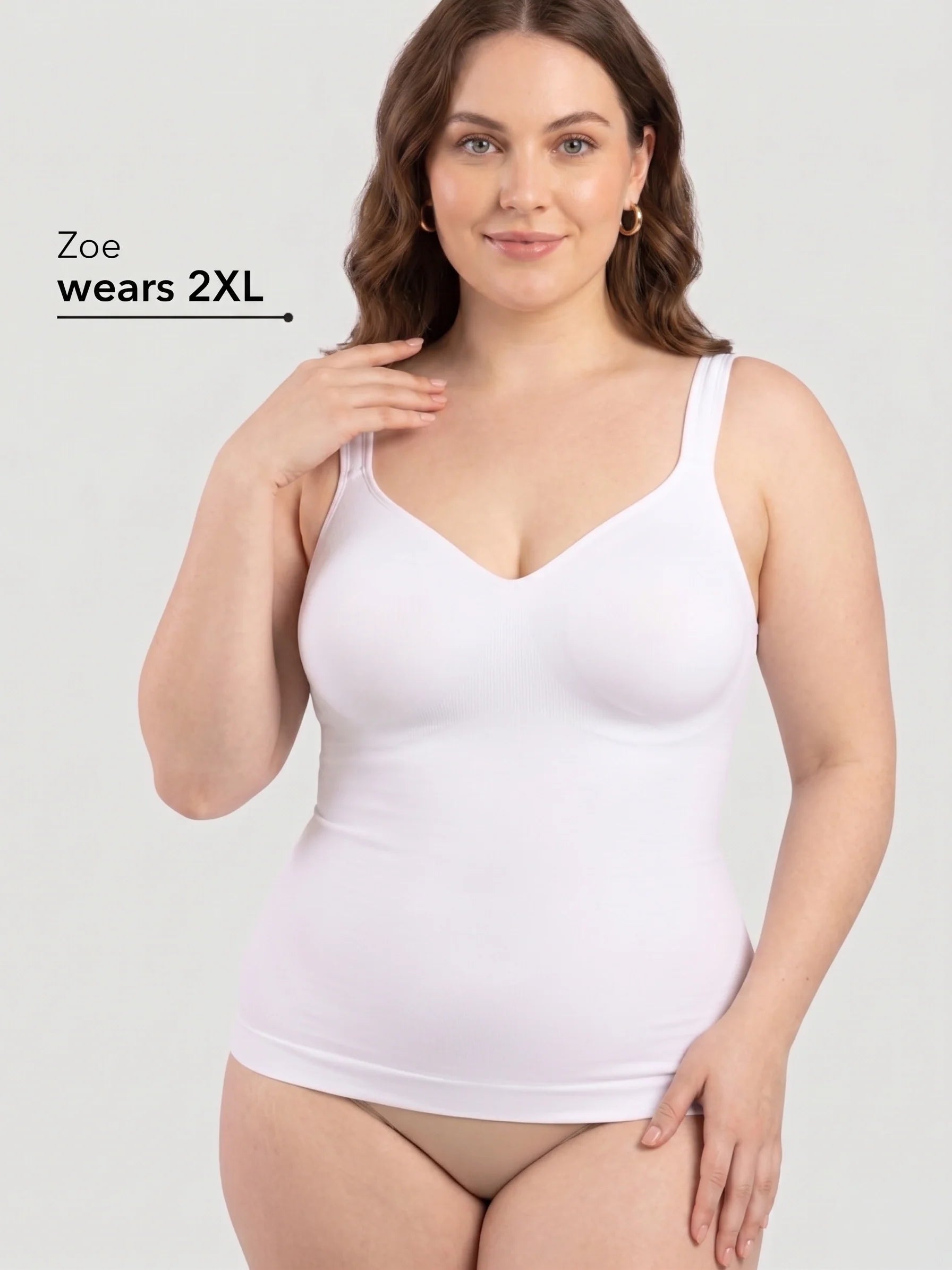 2-Pack Ultimate Comfort Built-In Bra Shaper Cami