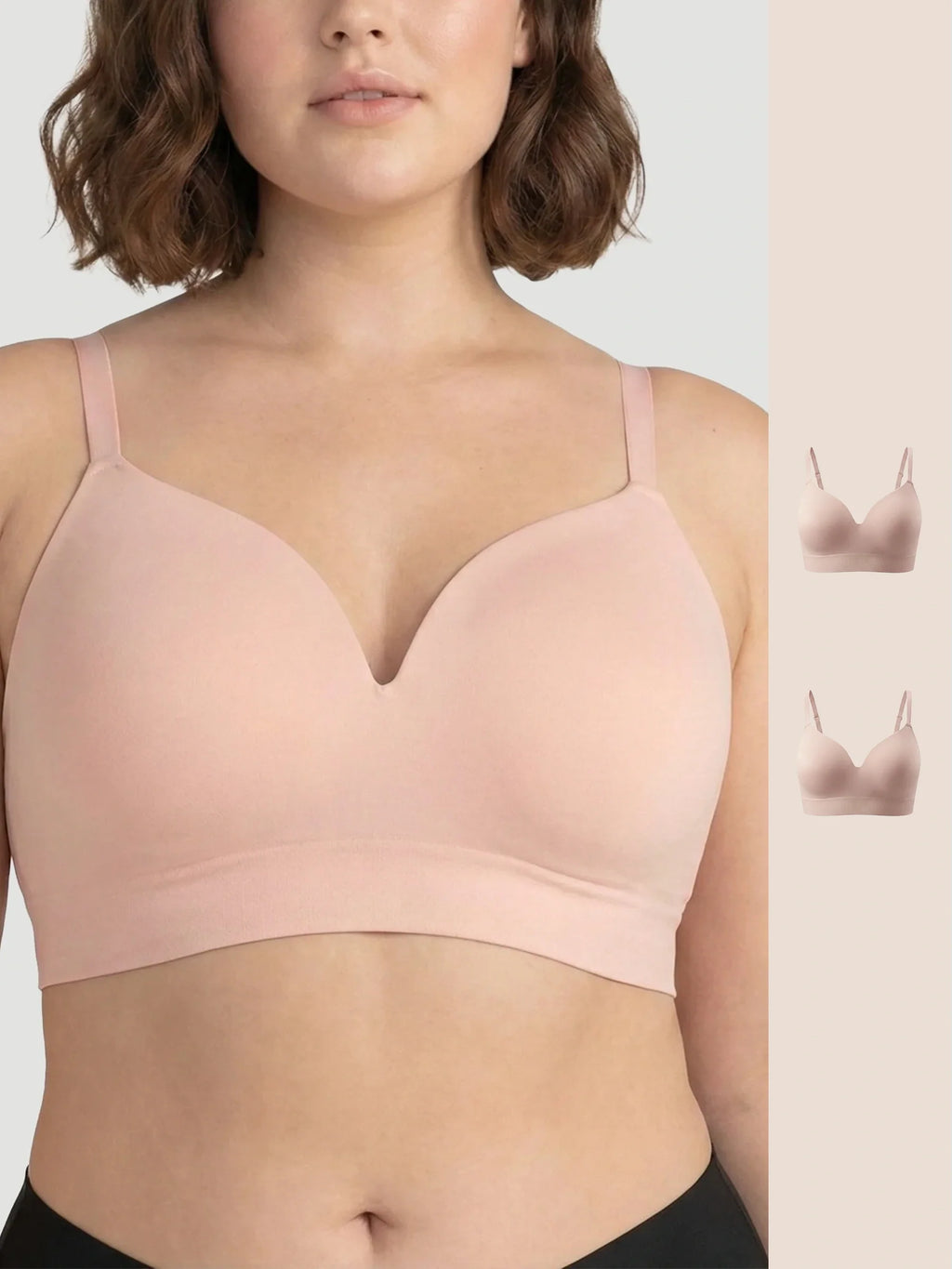 2-Pack Ultimate Comfort Wireless Support Bra