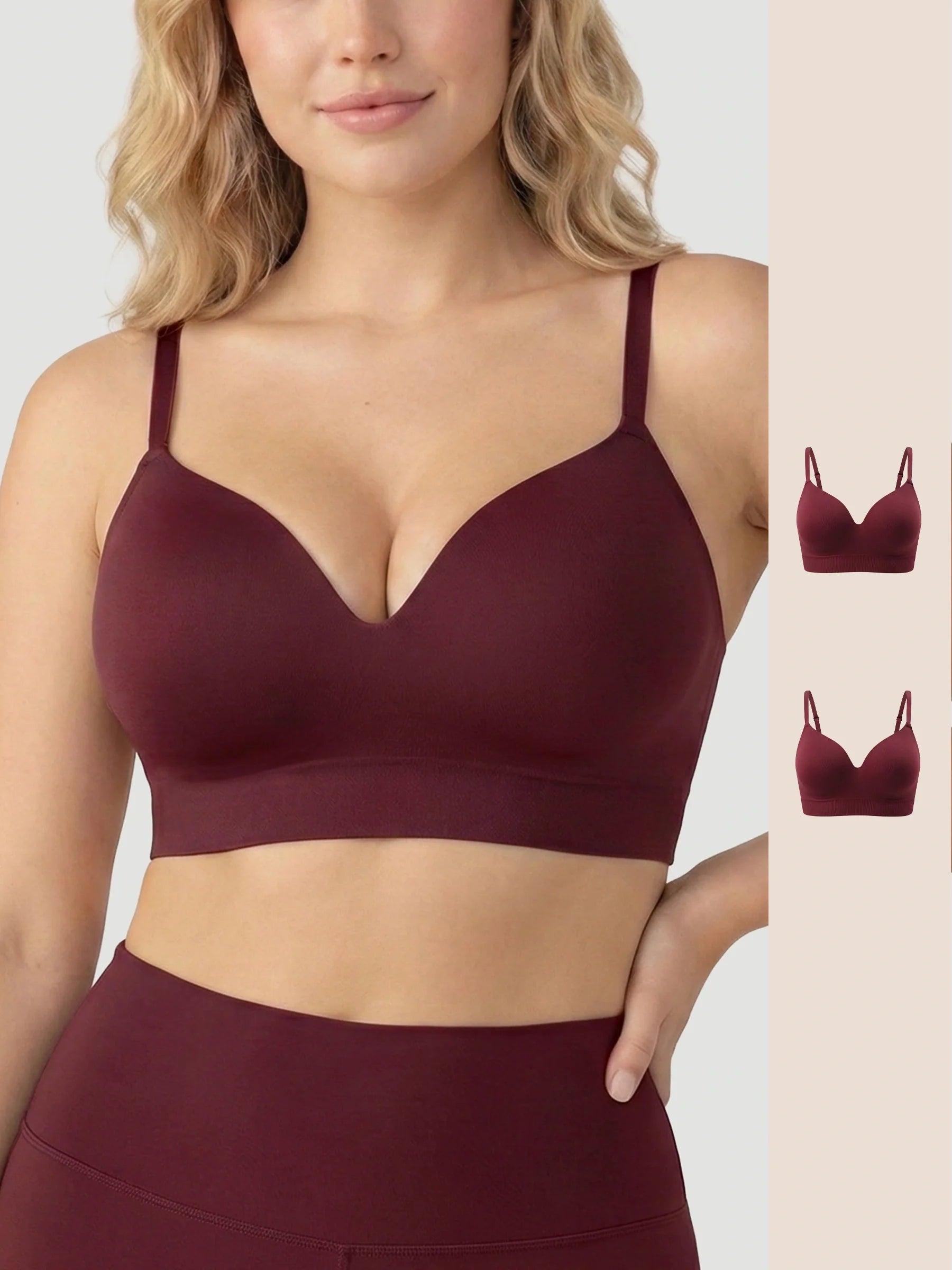 2-Pack Ultimate Comfort Wireless Support Bra