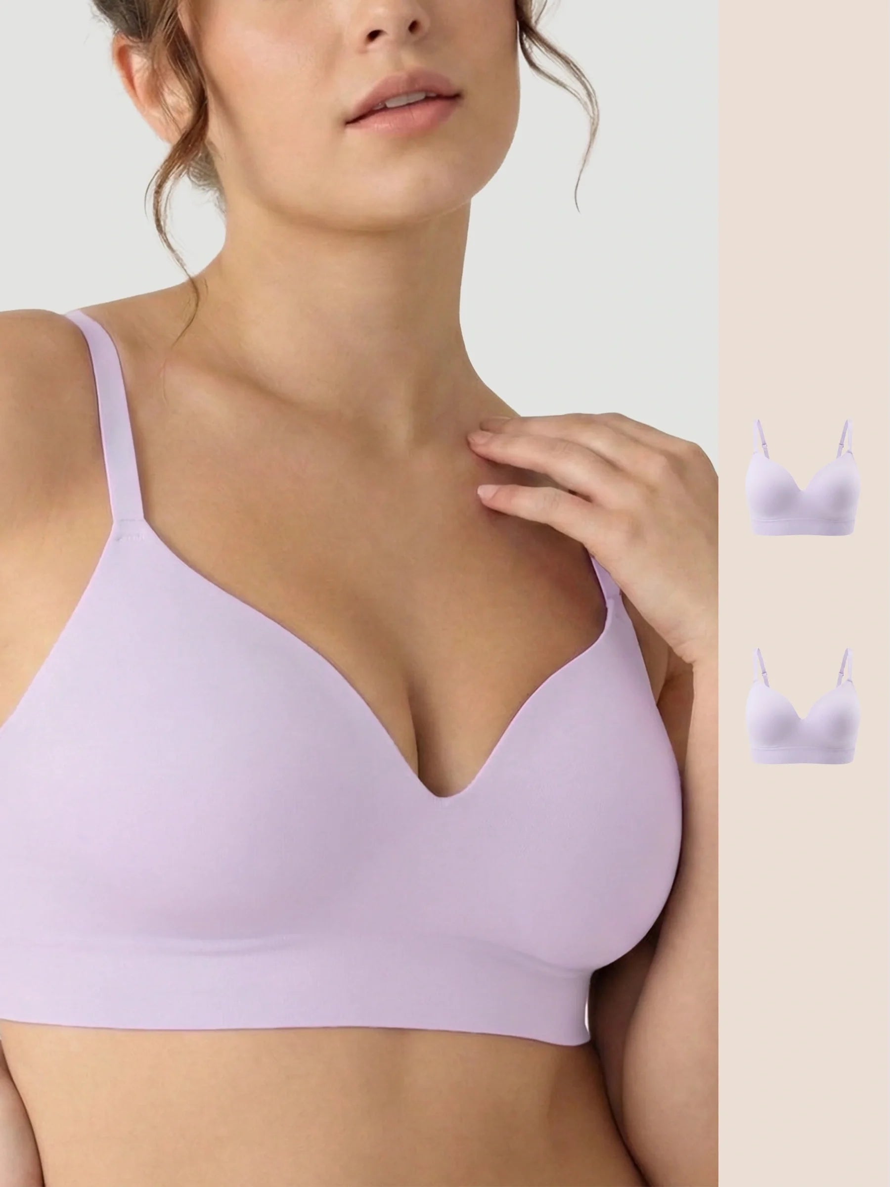 2-Pack Ultimate Comfort Wireless Support Bra