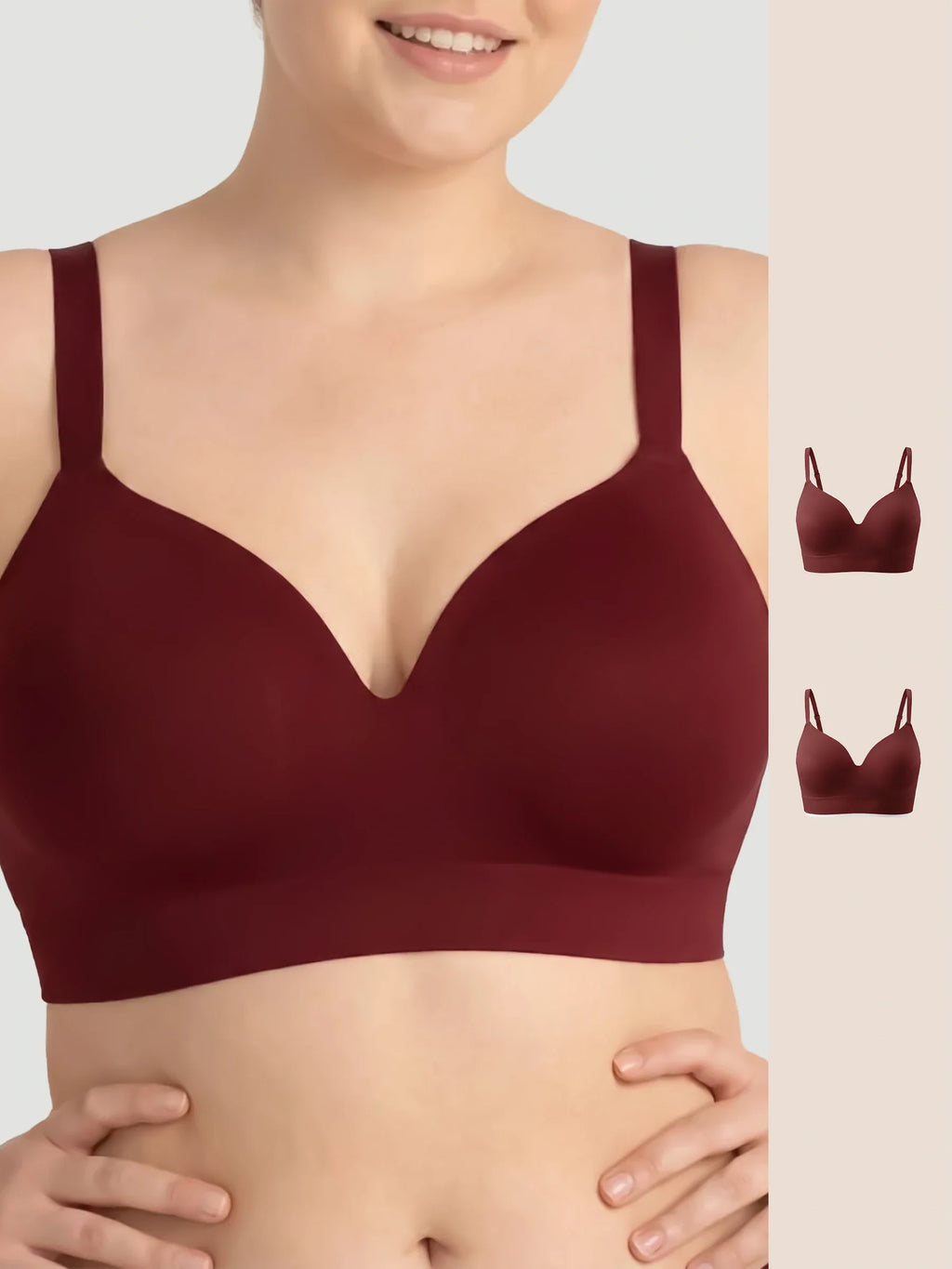 2-Pack Ultimate Comfort Wireless Support Bra