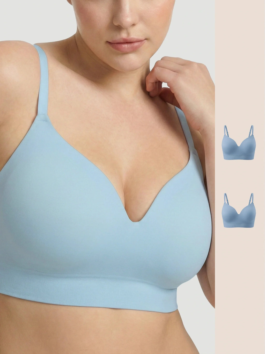 2-Pack Ultimate Comfort Wireless Support Bra