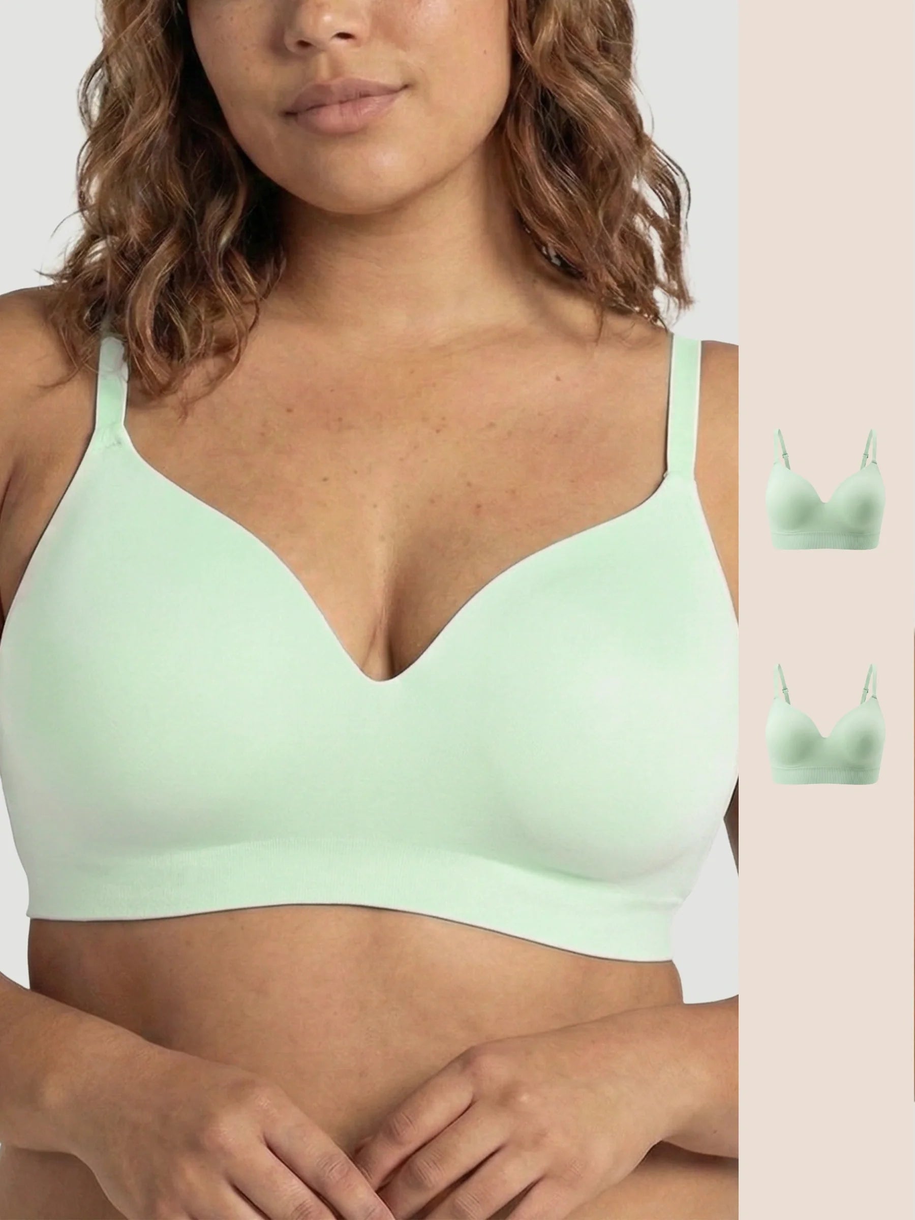 2-Pack Ultimate Comfort Wireless Support Bra