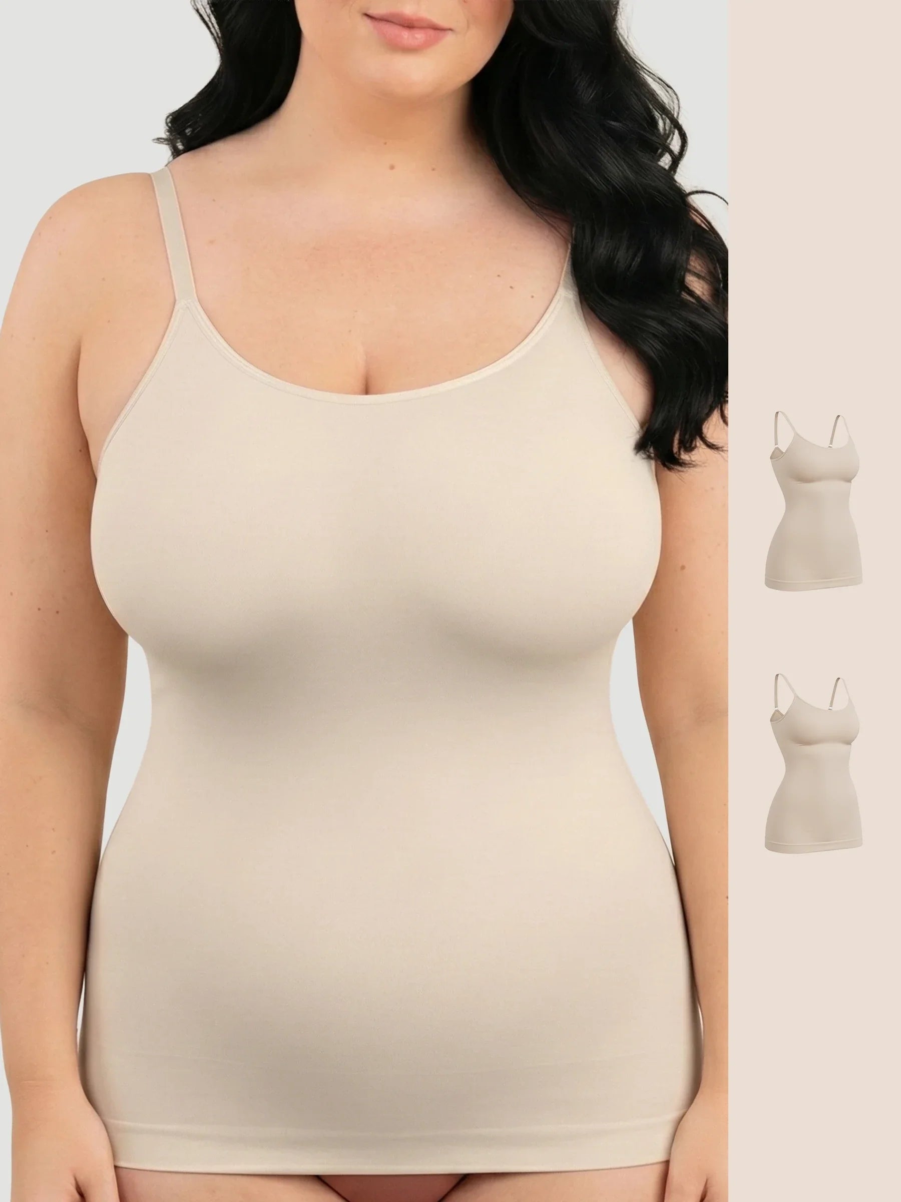 2-Pack Every Day Shaping Scoop Neck Cami