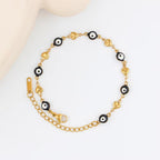 Charms New Beads Bracelets for Women Men Lucky Turkey Heart Eyes Link Chain Bracelet Friendship Jewelry