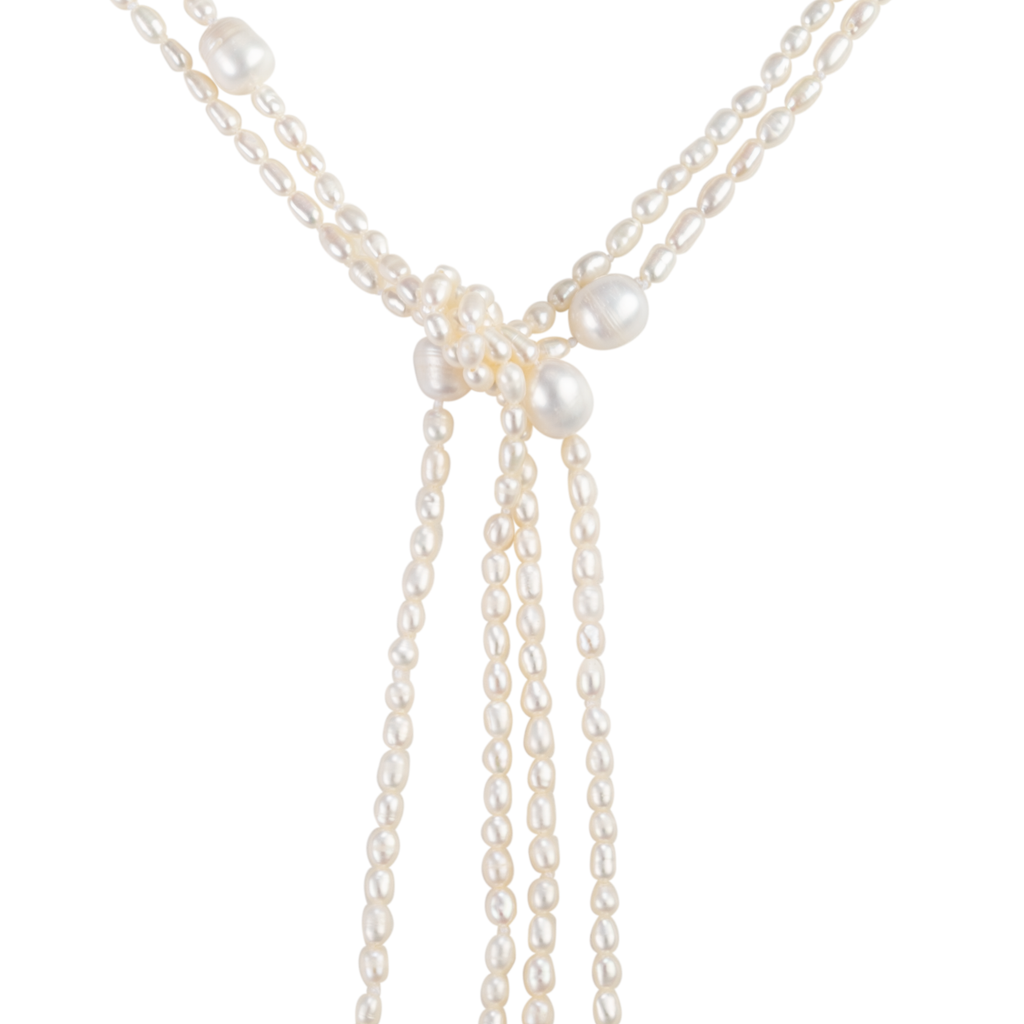 90” Freshwater Tiffany-inspired Rope necklace