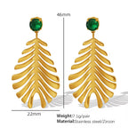 JEWELRY EH210 Premium Sense of Inlaid Zirconia Earrings 2024 New Exquisite Earrings Feathery Korean Version