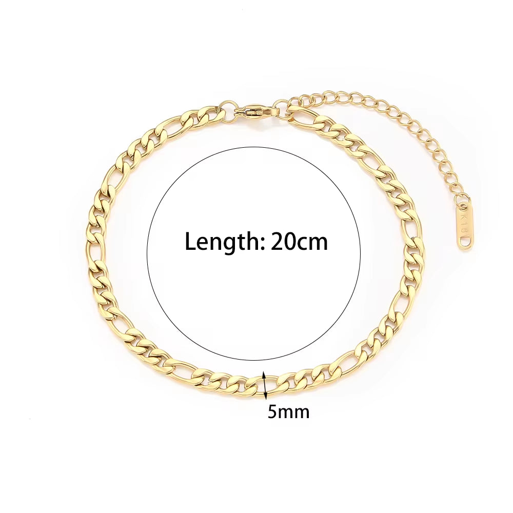 Tarnish Free 18K Gold PVD Plated Jewelry Stainless Steel Herryingbone Chain Necklace