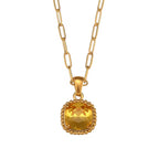 2024 Jewelry Trends Shining Zircon Pendant Necklace Colorful Christmas Jewelry Gift for Women