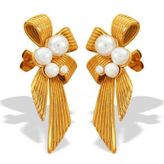 JEWELRY EH263 Fashion Texture Three-Dimensional Oval Earrings Simple Versatile Earrings for Women