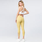 Active Leggings with Criss Cross Ankle Detail