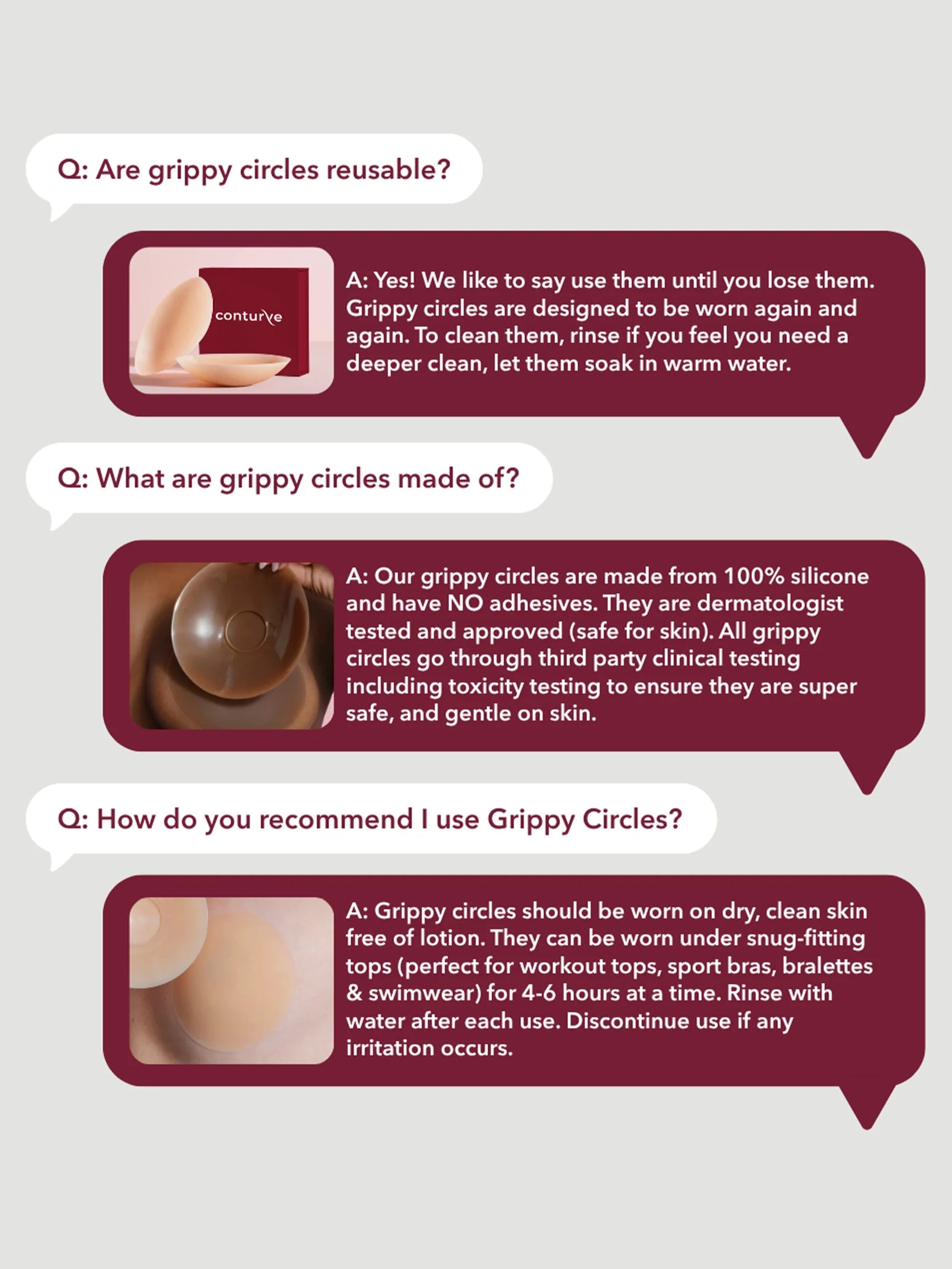 Grippy Circles Nipple Covers