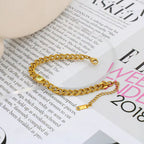 Exquisite Stainless Steel 18K PVD Gold Plated Emerald Gemstone Birthstone Pendant Cubic Zircon Choker Necklace Jewelry