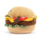 Amuseables Burger - Soft Novelty Food Toy | Wobblepaws