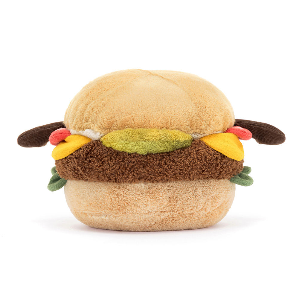 Amuseables Burger - Soft Novelty Food Toy | Wobblepaws