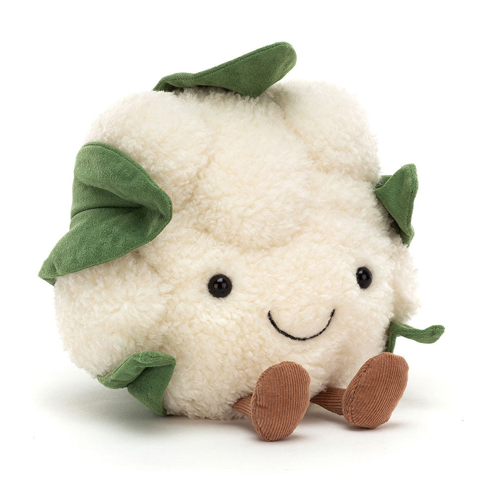 Amuseables Cauliflower - Soft Novelty Vegetable Toy | Wobblepaws