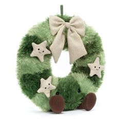 Amuseables Nordic Spruce Wreath - Soft Festive Toy | Wobblepaws