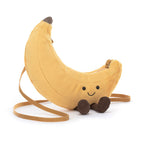 Amuseables Banana Bag - Soft Plush Novelty Bag | Wobblepaws