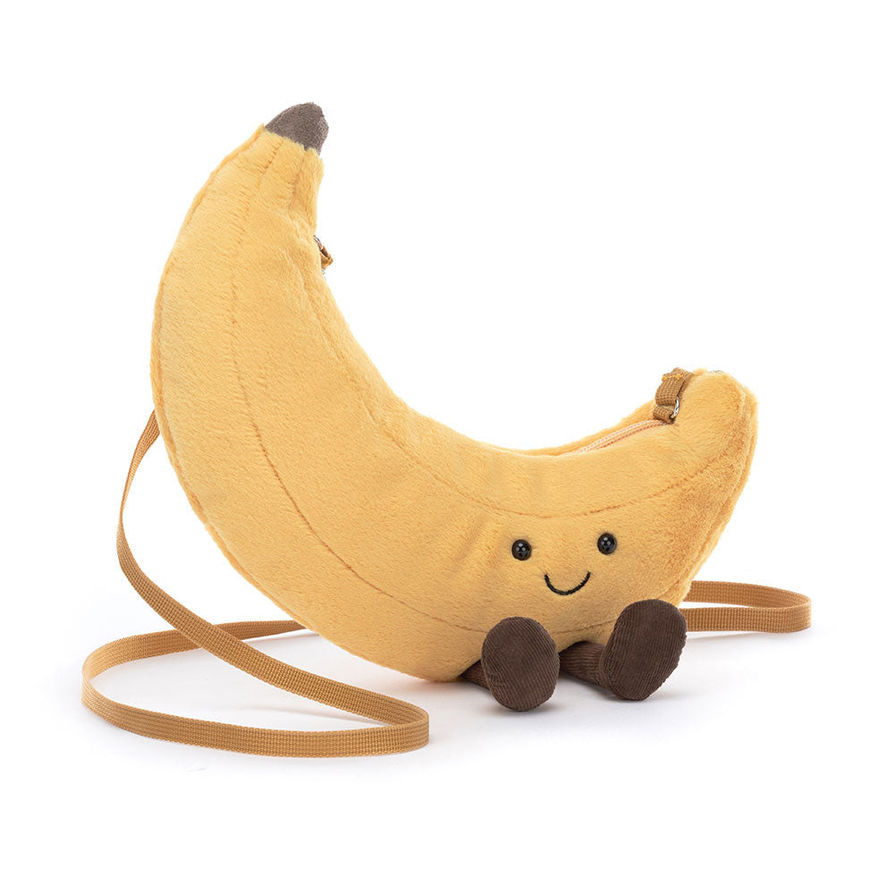 Amuseables Banana Bag - Soft Plush Novelty Bag | Wobblepaws