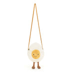 Amuseables Happy Boiled Egg Bag - Soft Plush Novelty Bag | Wobblepaws