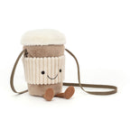 Amuseables Coffee-To-Go Bag - Soft Plush Novelty Bag | Wobblepaws