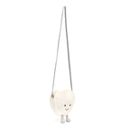 Amuseables Cream Heart Bag - Soft Plush Novelty Bag | Wobblepaws