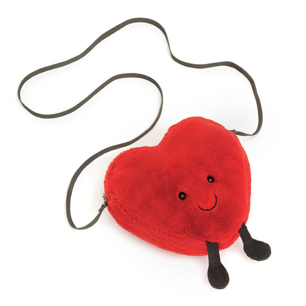 Amuseables Heart Bag - Soft Plush Novelty Bag | Wobblepaws
