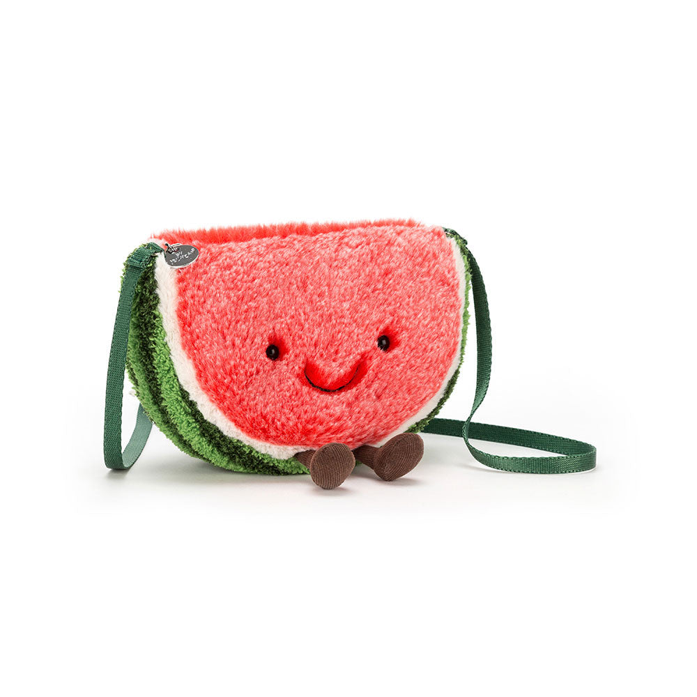 Amuseables Watermelon Bag - Soft Plush Novelty Bag | Wobblepaws