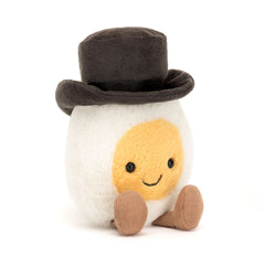Amuseables Boiled Egg Groom - Soft Novelty Toy | Wobblepaws