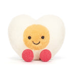 Amuseables Heart Boiled Egg - Soft Novelty Toy | Wobblepaws