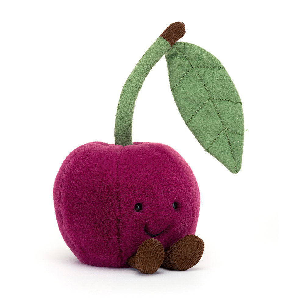 Amuseables Cherry - Soft Novelty Fruit Toy | Wobblepaws