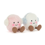 Amuseables Toastie Pink And White Marshmallows - Soft Novelty Toy | Wobblepaws