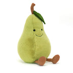 Amuseables Pear - Soft Novelty Fruit Toy | Wobblepaws