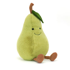 Amuseables Pear - Soft Novelty Fruit Toy | Wobblepaws