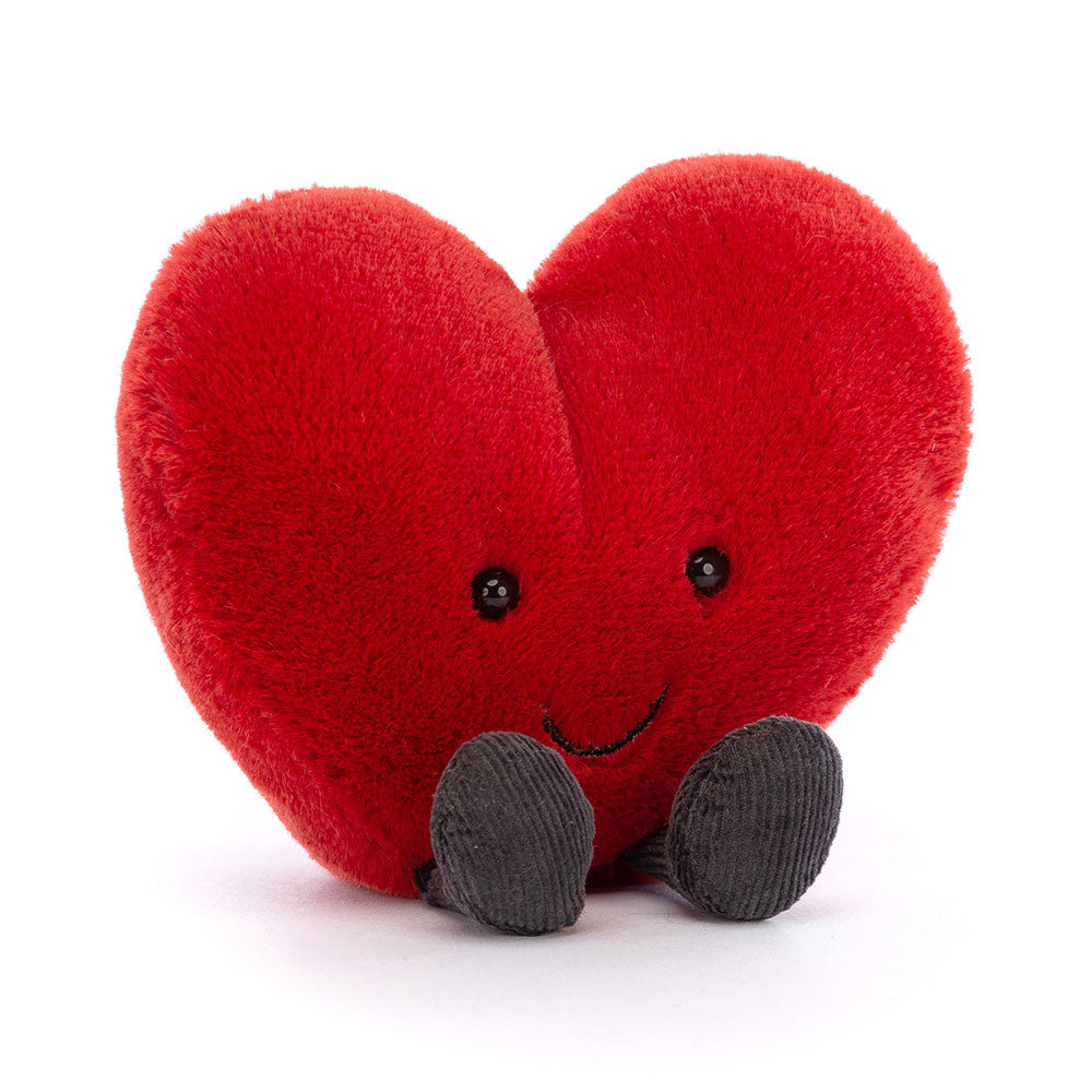 Amuseable Red Heart Plush - Soft Novelty Toy
