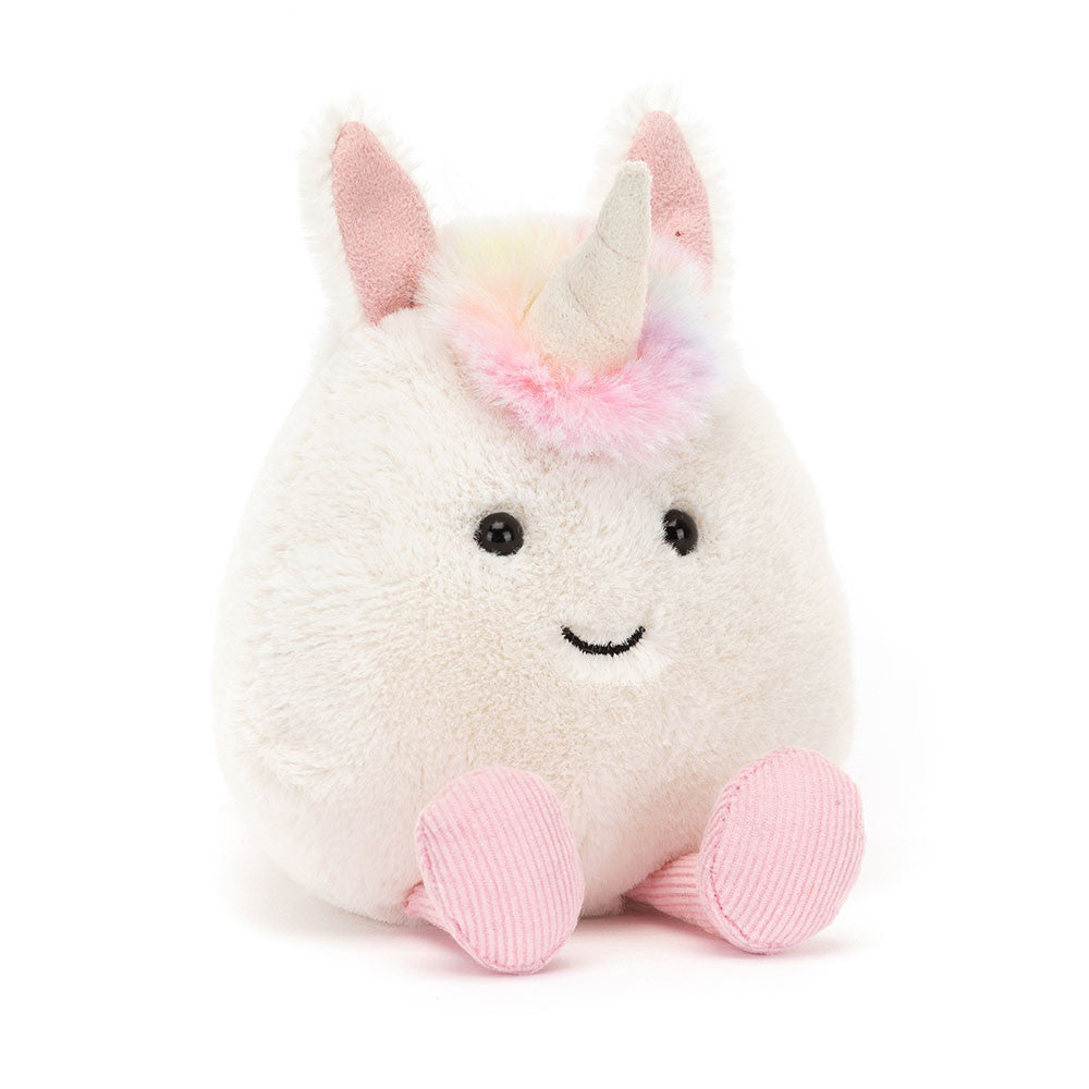 Amuseabean Unicorn Plush - Soft Compact Stuffed Toy
