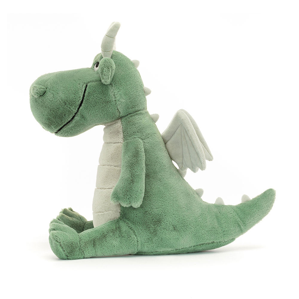 Adon Dragon Plush Toy - Soft Firefighter-Themed Stuffed Dragon