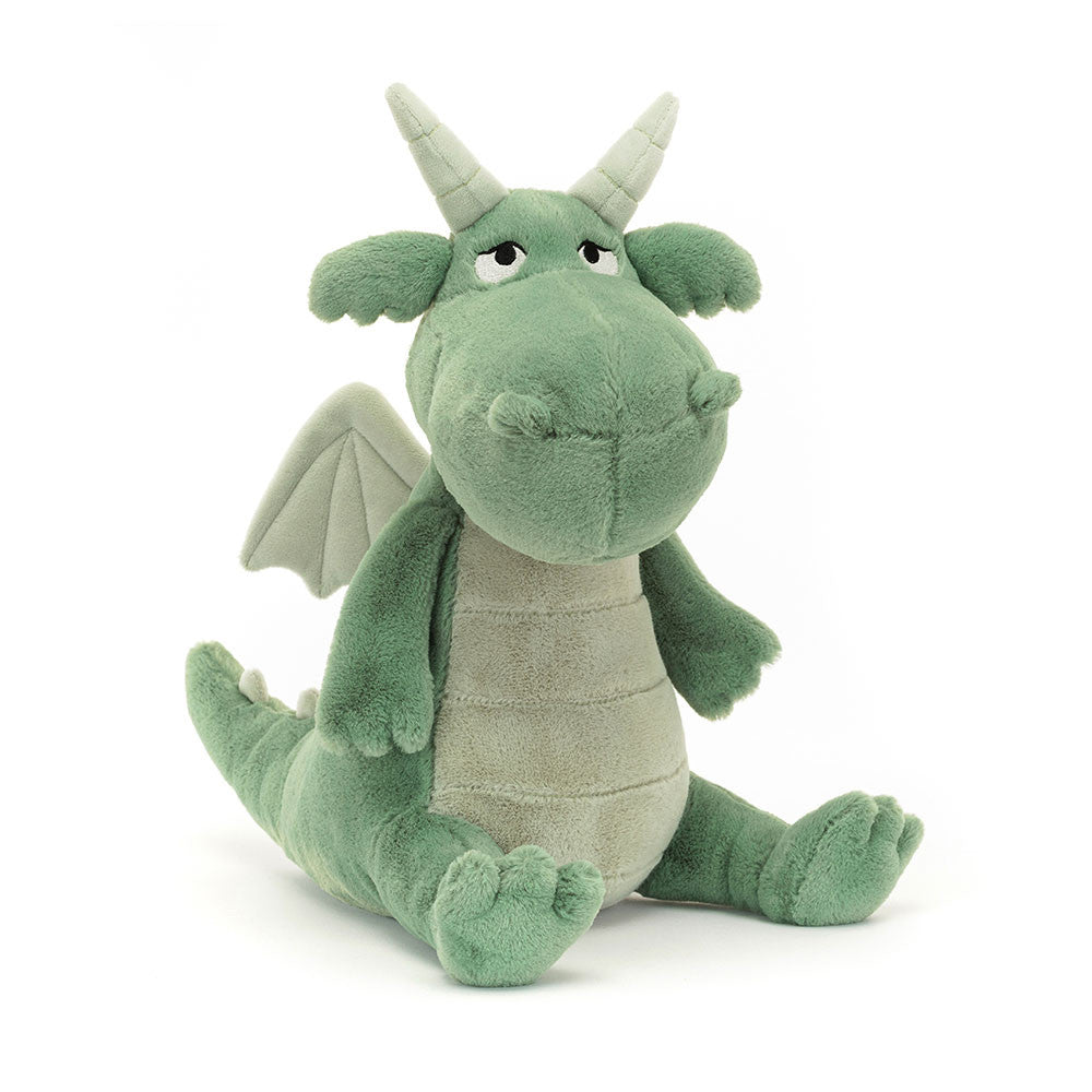 Adon Dragon Plush Toy - Soft Firefighter-Themed Stuffed Dragon