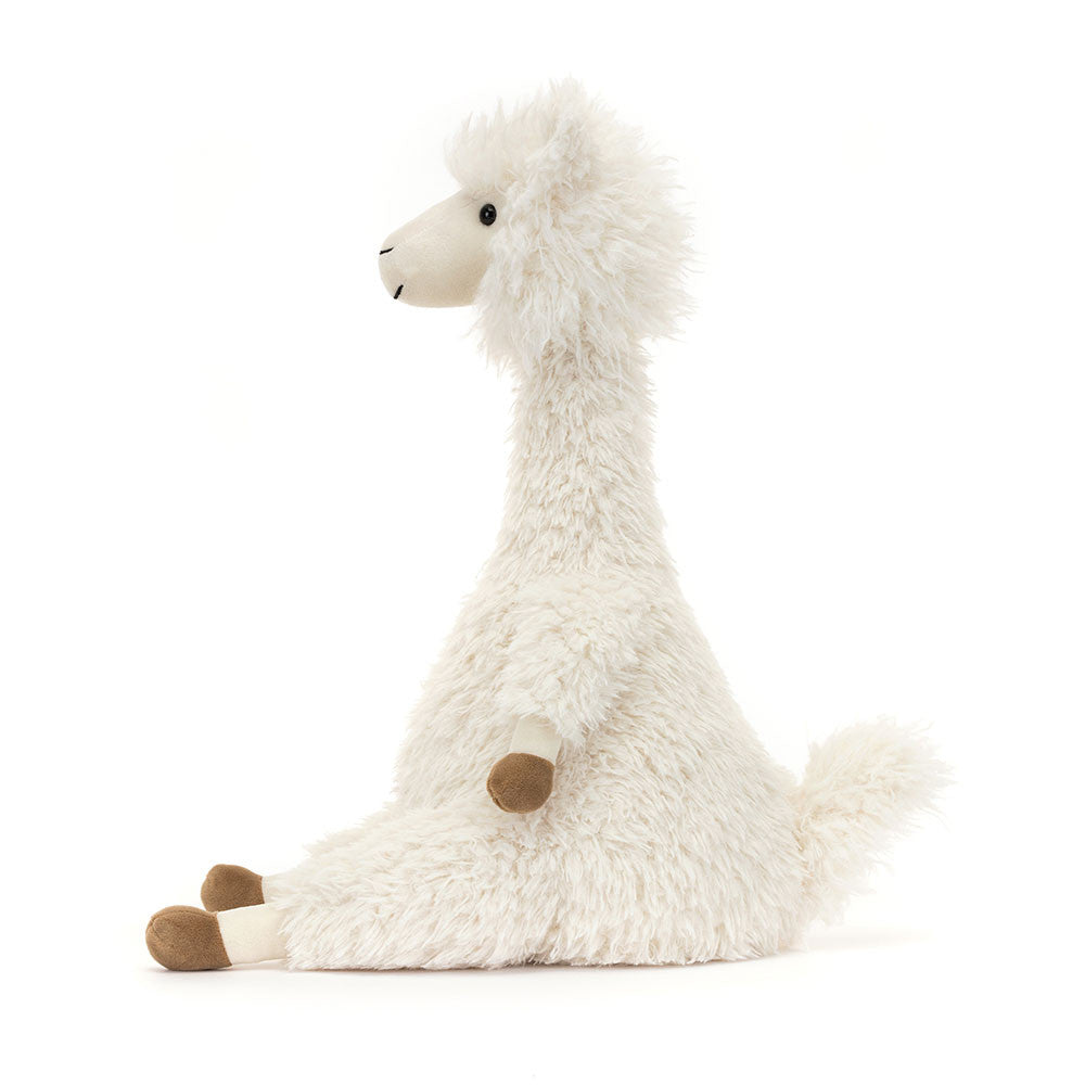 Alonso Alpaca Plush - Soft Fringed Stuffed Alpaca