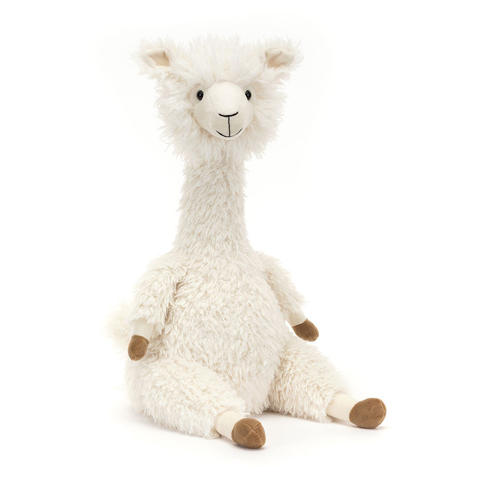 Alonso Alpaca Plush - Soft Fringed Stuffed Alpaca
