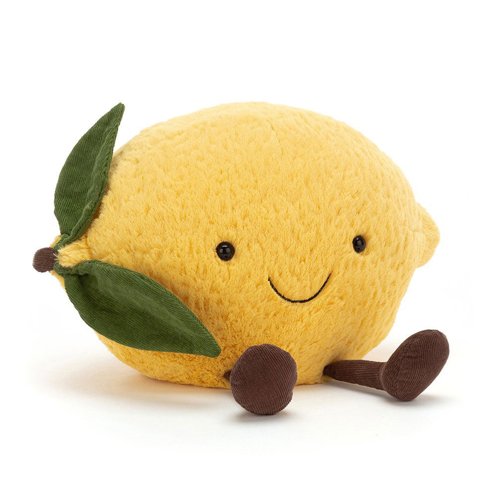 Amuseables Lemon - Soft Novelty Fruit Toy | Wobblepaws