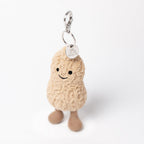 Amuseables Peanut Bag Charm - Soft Plush Keychain | Wobblepaws
